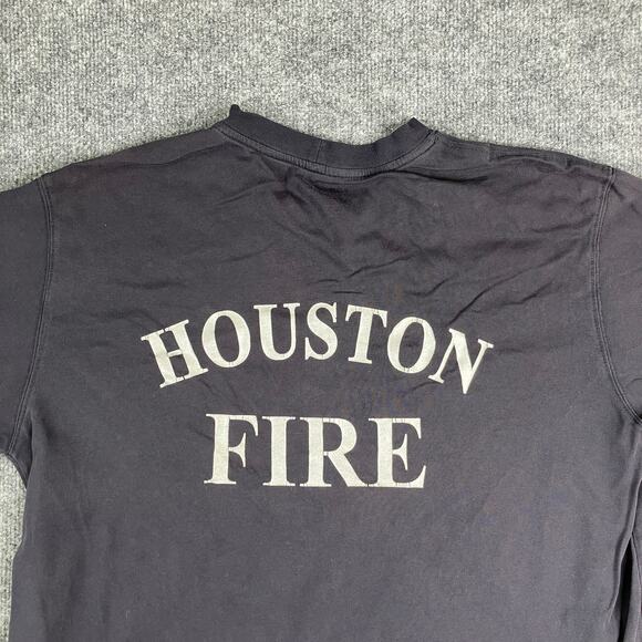 5.11 Tactical Other - 5.11 Tactical T-Shirt Mens L Black Houston Firefighter Short Sleeve Pocket